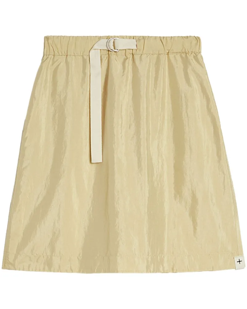 Jil Sander High-Waist-Minirock mit Schnalle - Gelb Gelb