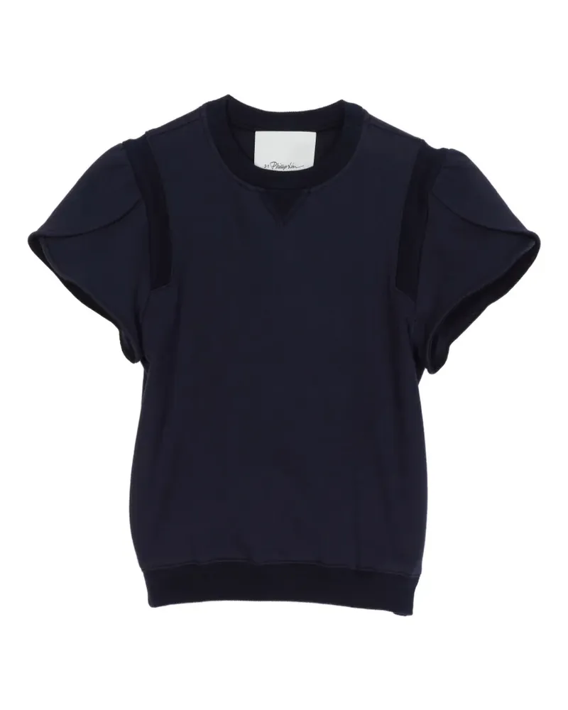 3.1 phillip lim T-Shirt mit Nahtdetail - Blau Blau