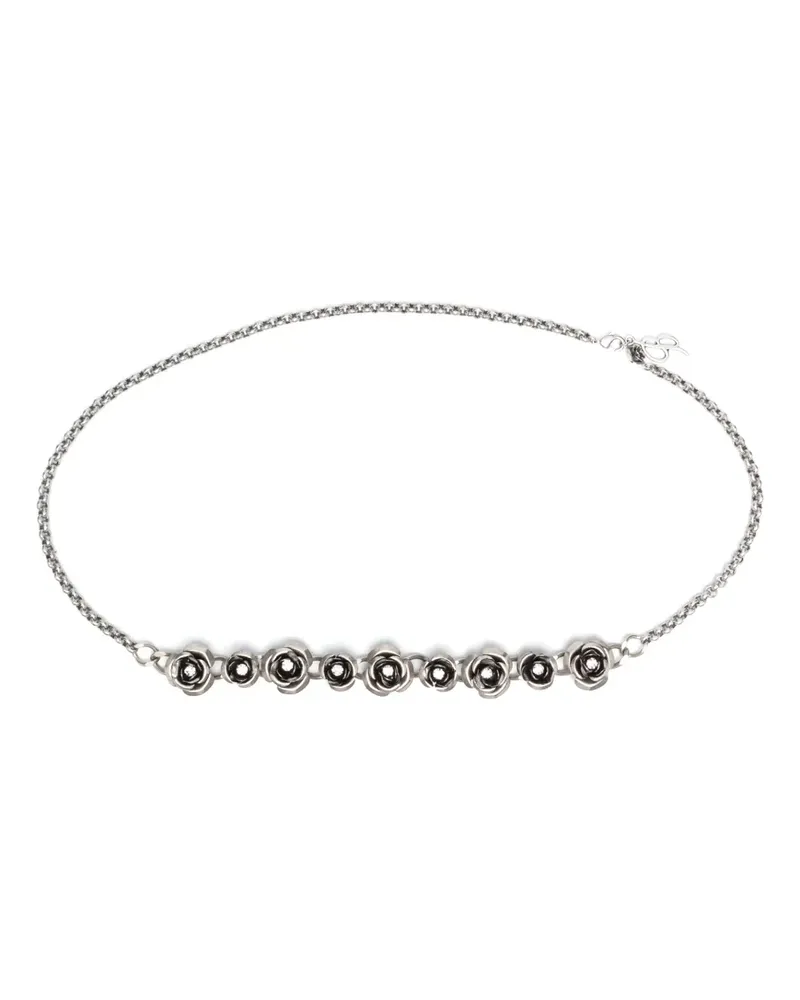 Blumarine Ohrringe mit Kristallen - Grau Grau