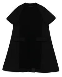 Sacai Midikleid mit Nadelstreifen Schwarz