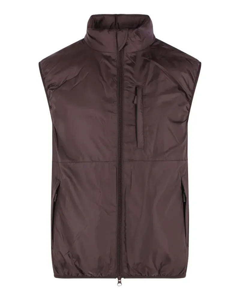 ASPESI padded high-collar gilet - Braun Braun