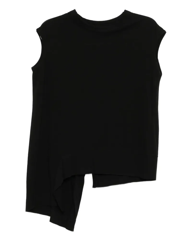 Yohji Yamamoto Klassisches Trägershirt - Schwarz Schwarz