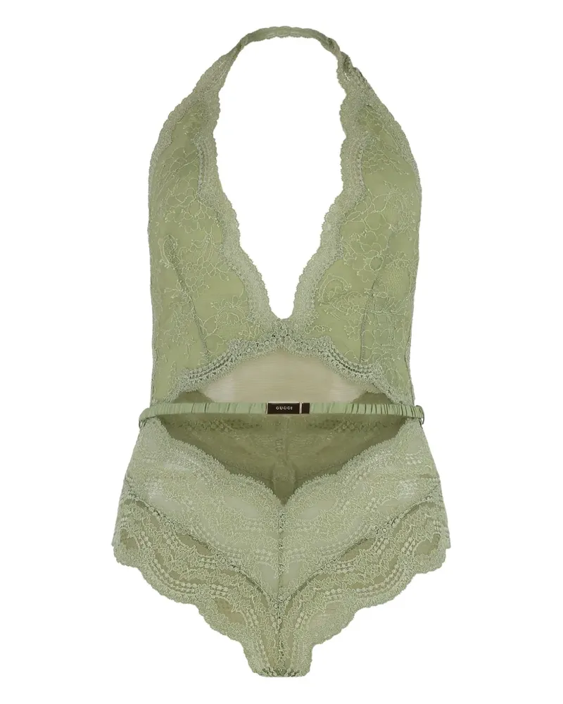 Gucci floral lace bodysuit - Grün Grün