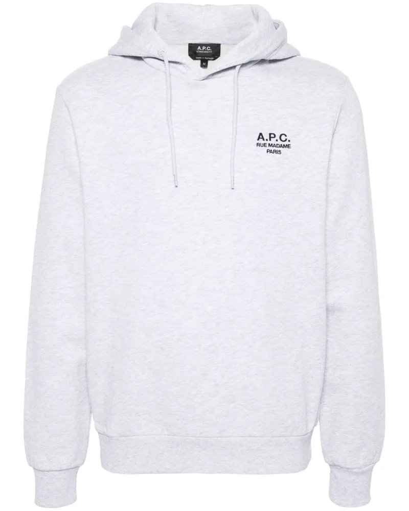 A.P.C. Hoodie aus Bio-Baumwolle Grau