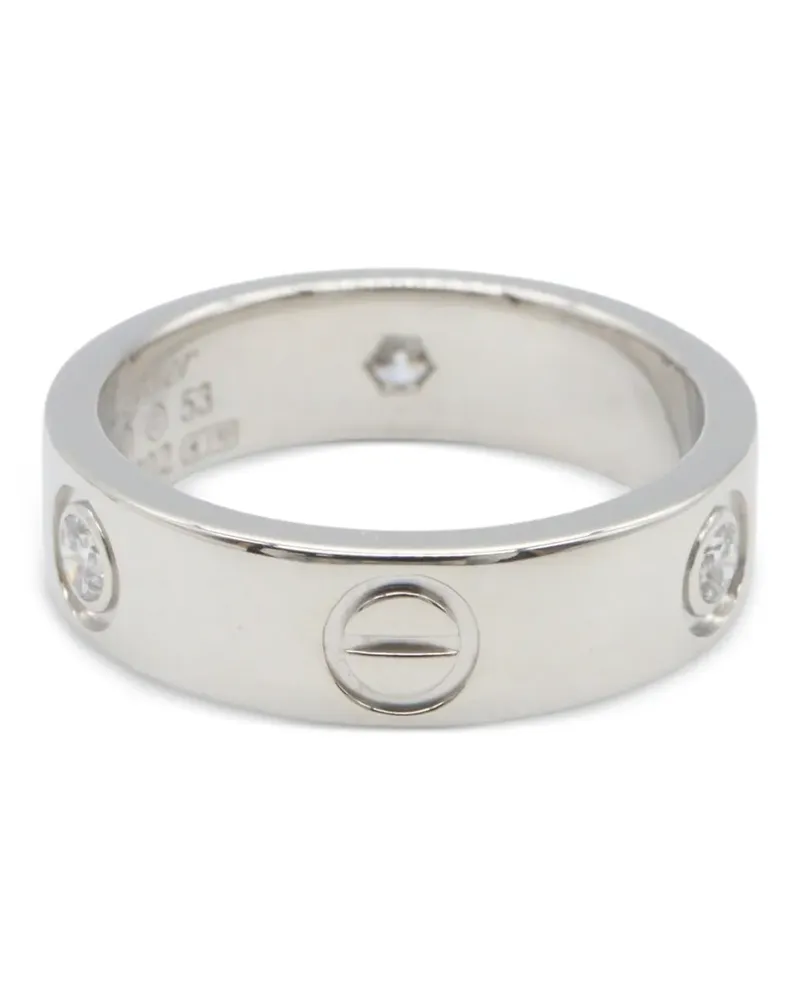 Cartier 2010s Love Ring mit Diamant - Silber Silber