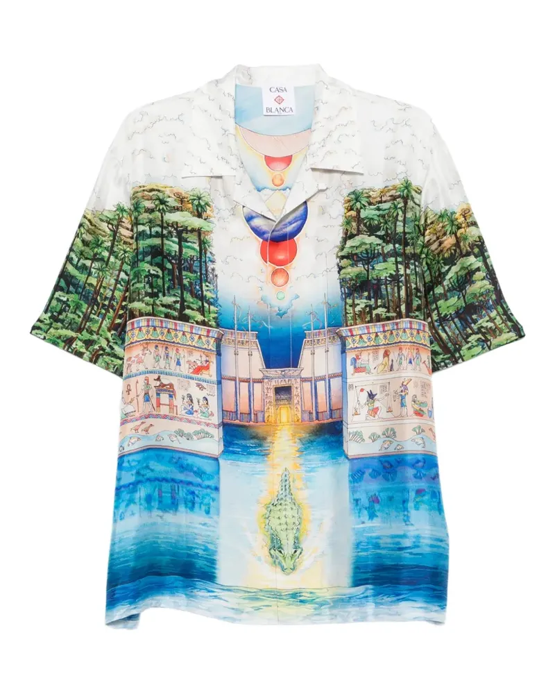 Casablanca Paris silk shirt - Weiß Weiß