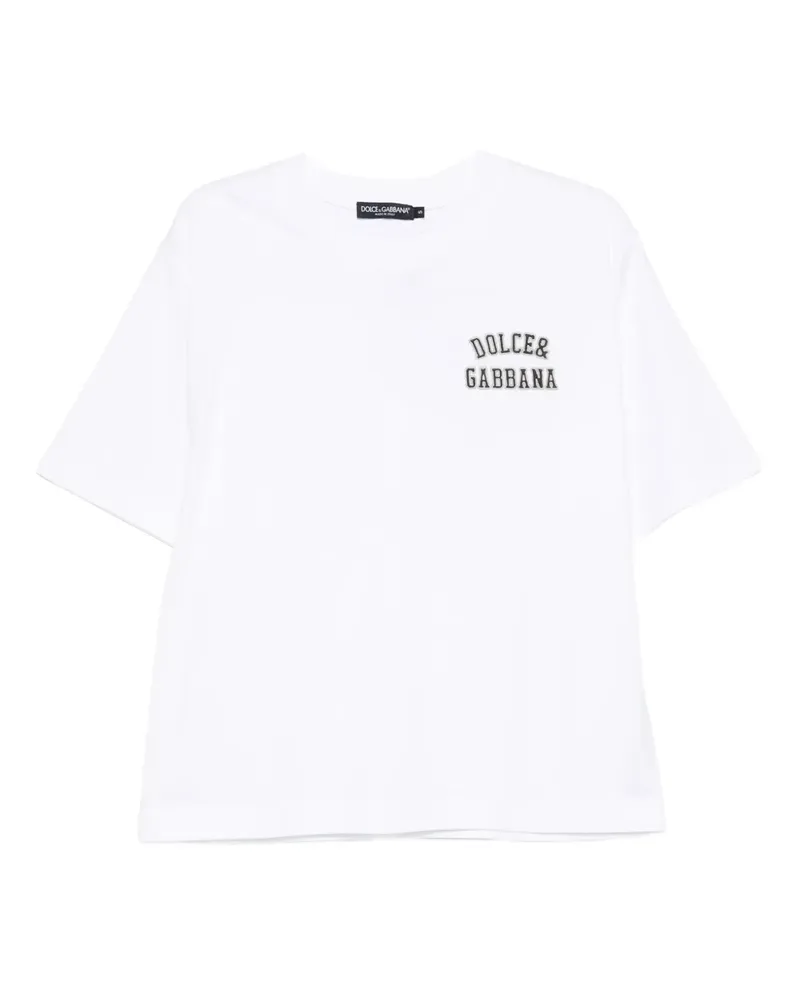 Dolce & Gabbana T-Shirt mit Logo - Weiß Weiß