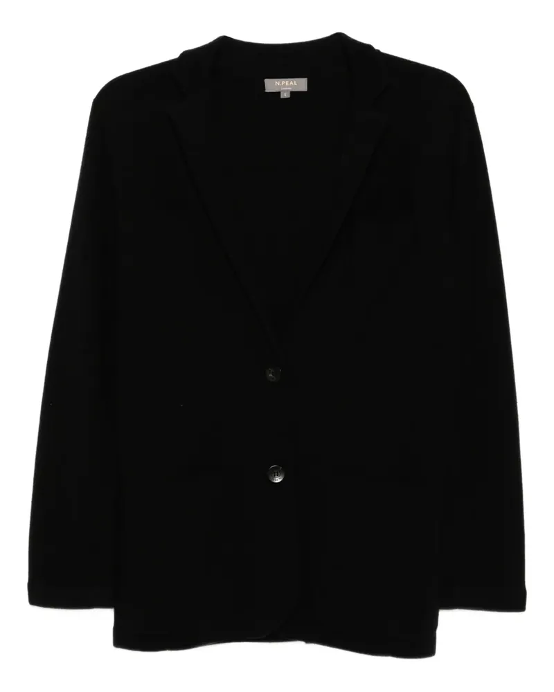 N.Peal Einreihiger Blazer - Schwarz Schwarz