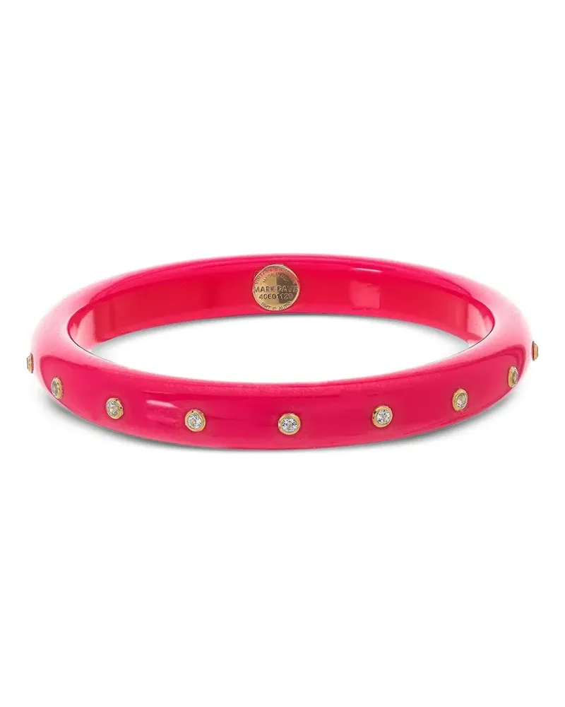 Mark Davis 18kt Gelbgoldarmband mit Bakelit - Rosa Rosa