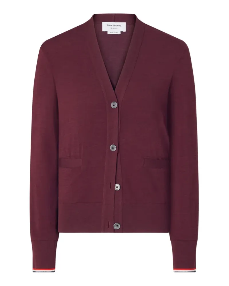 Thom Browne RWB Cardigan - Rot Rot