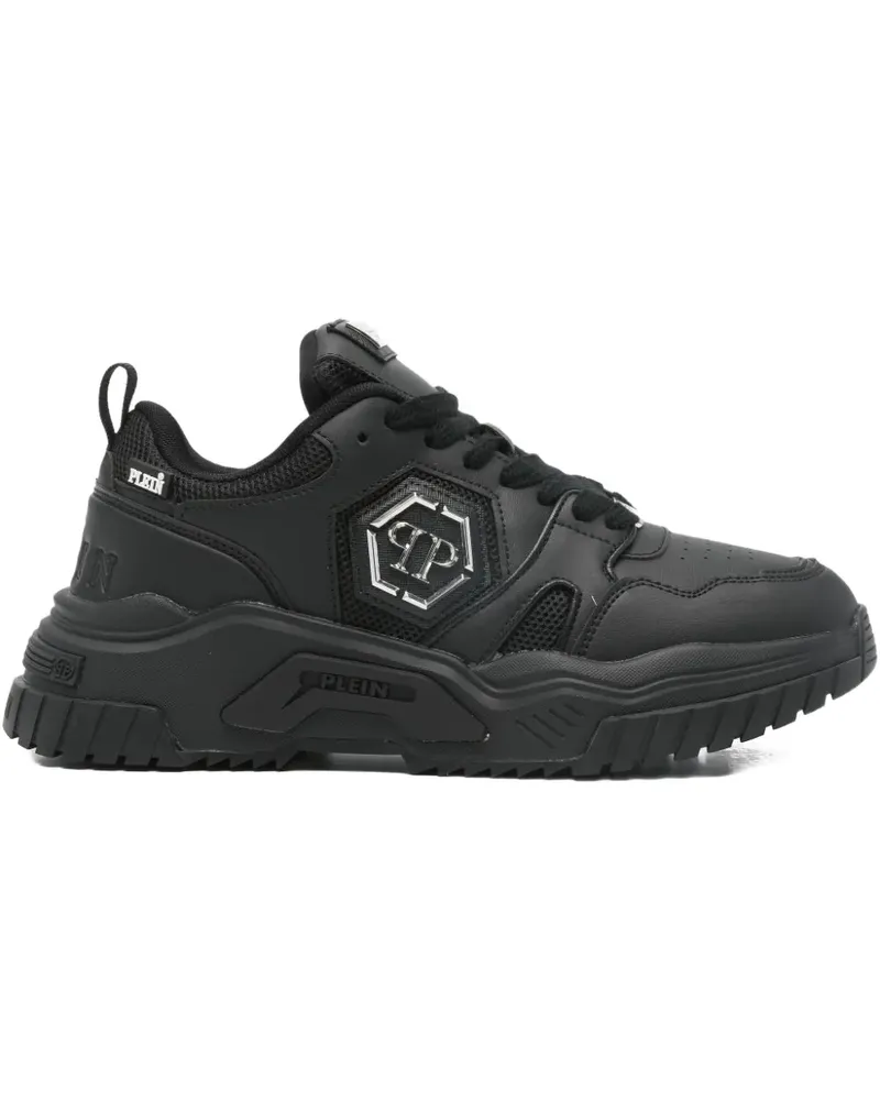 Philipp Plein logo-plaque sneakers - Schwarz Schwarz