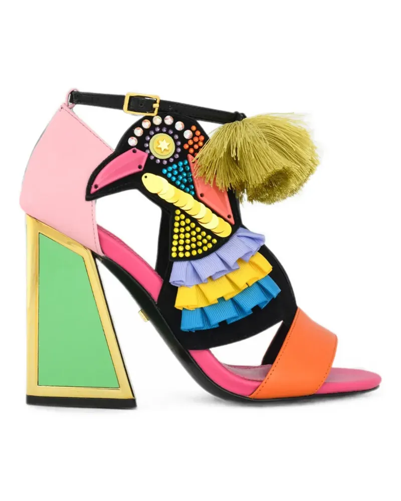 Kat Maconie Aya Sandalen mit Vogelmotiv - Rosa Rosa
