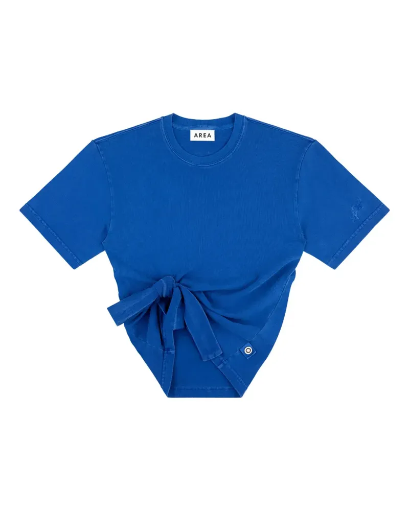 Area T-Shirt mit Knotendetail - Blau Blau