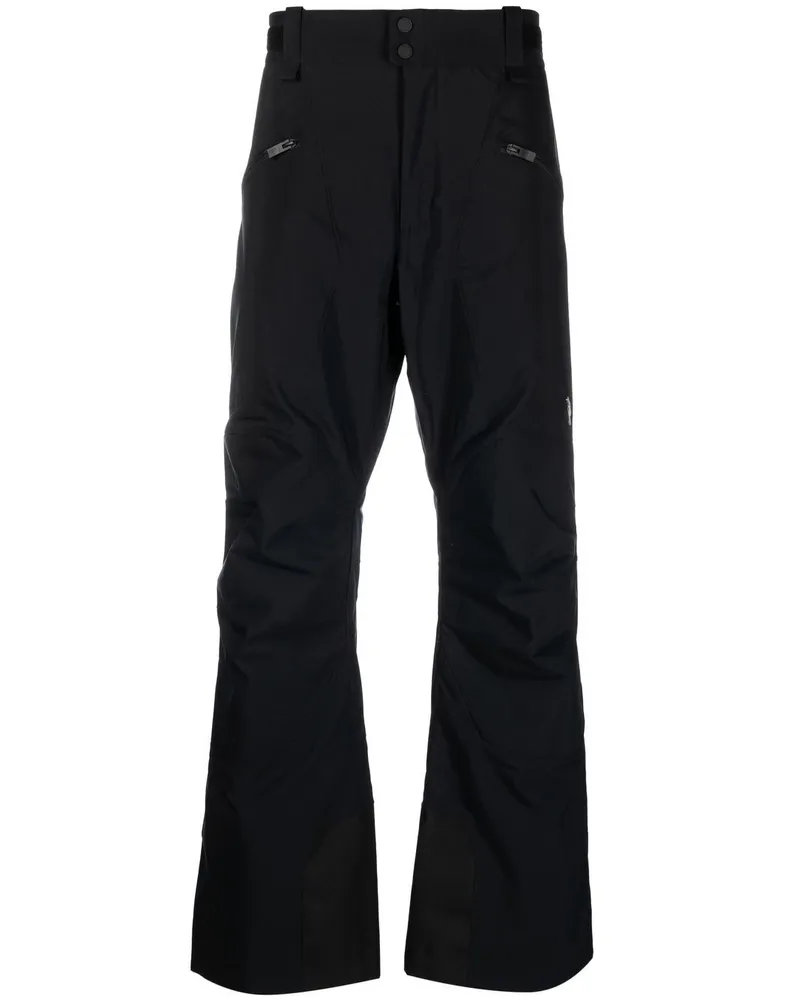 Peak Performance Gerade Hose mit Logo-Stickerei - Schwarz Schwarz