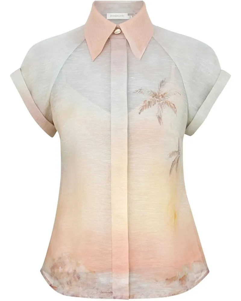 Zimmermann Illuminate Hemd - Rosa Rosa