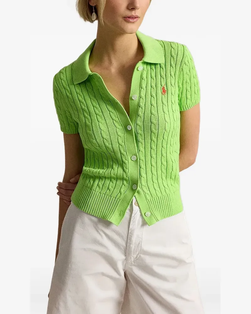 Ralph Lauren cable-knit button-up cardigan - Grün Grün