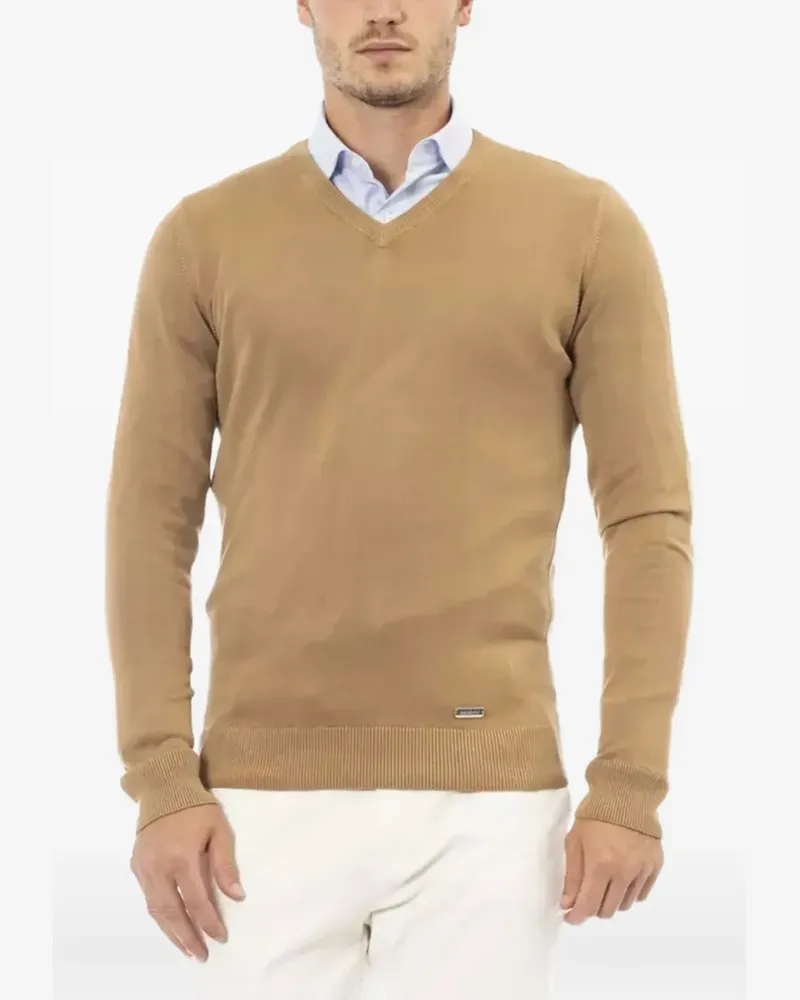 Baldinini Pullover mit V-Ausschnitt - Nude Nude