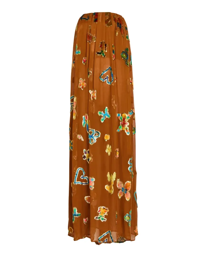 ALEMAIS floral-print maxi dress - Braun Braun