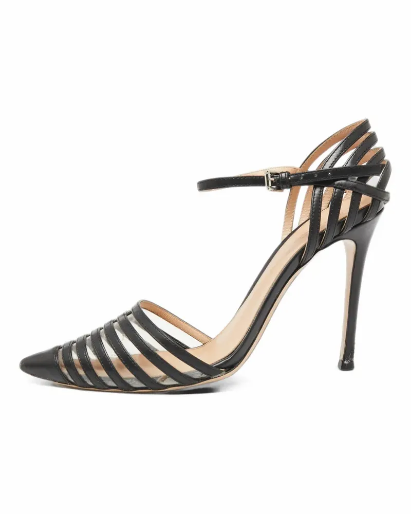 Gianvito Rossi Pumps mit Knöchelriemen - Schwarz Schwarz