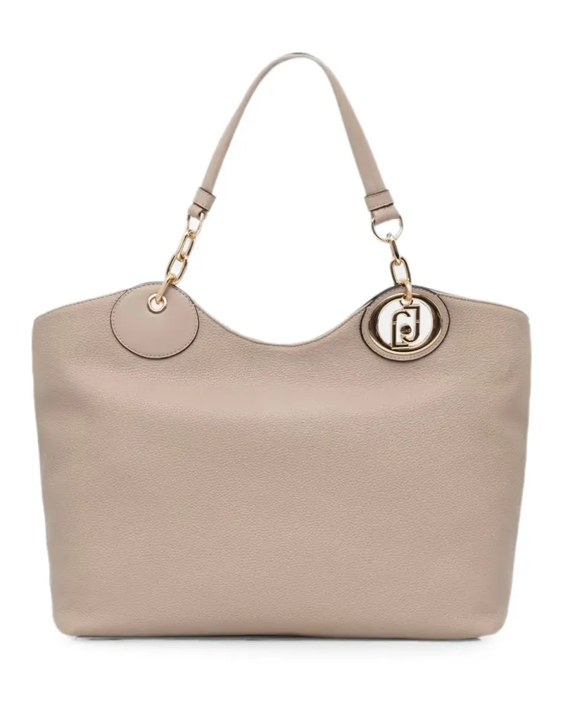 Liu Jo Shopper mit Logo-Schild - Nude Nude