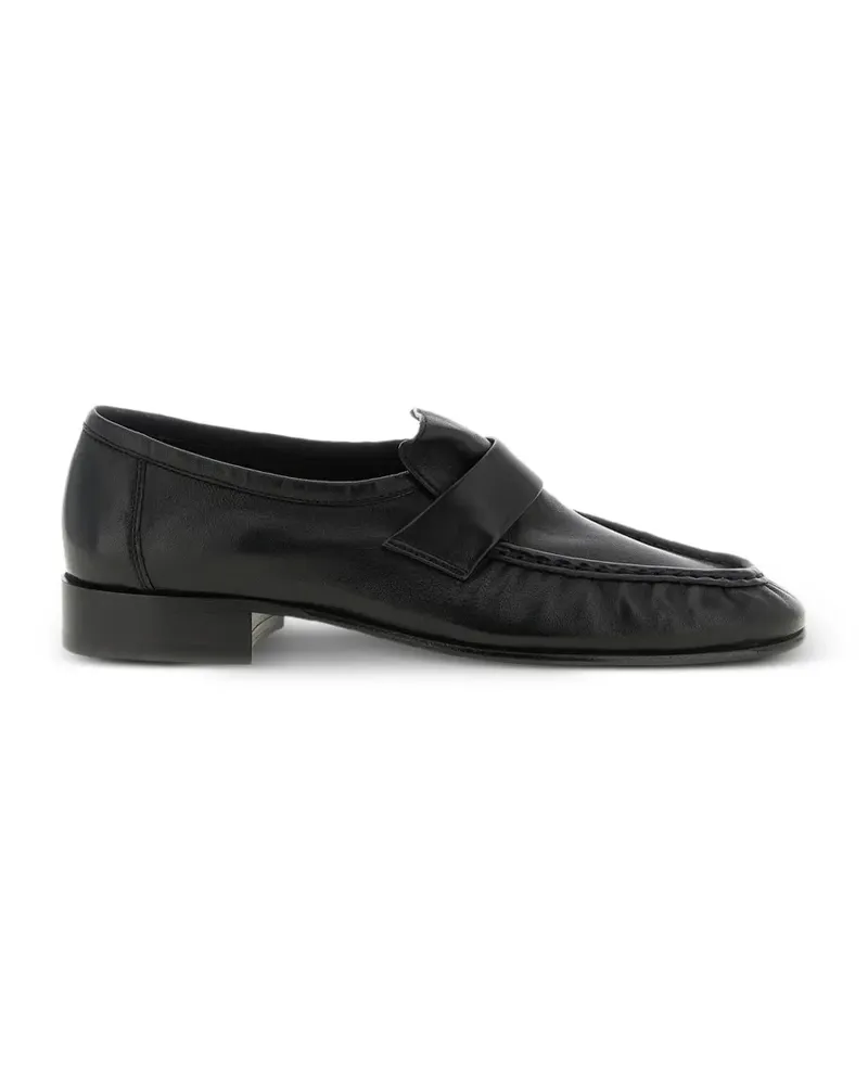The Row Penny-Loafer mit Faltendetails - Schwarz Schwarz