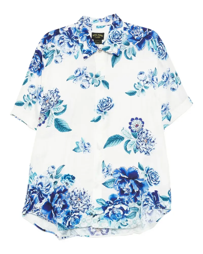 Camilla silk oversized shirt - Weiß Weiß
