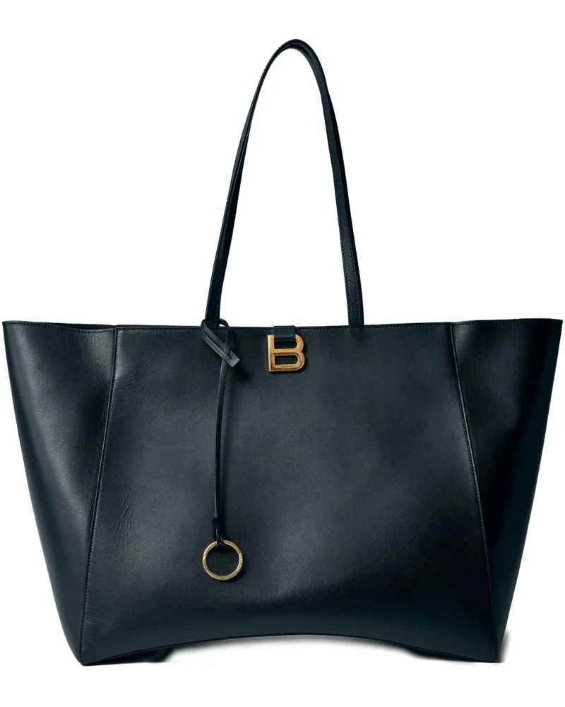 Balenciaga Schultertasche aus Leder - Schwarz Schwarz