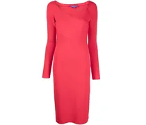 Mittellanges Cocktailkleid - Rot