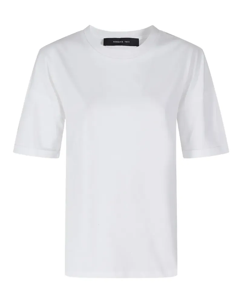 Federica Tosi crew-neck T-shirt - Weiß Weiß