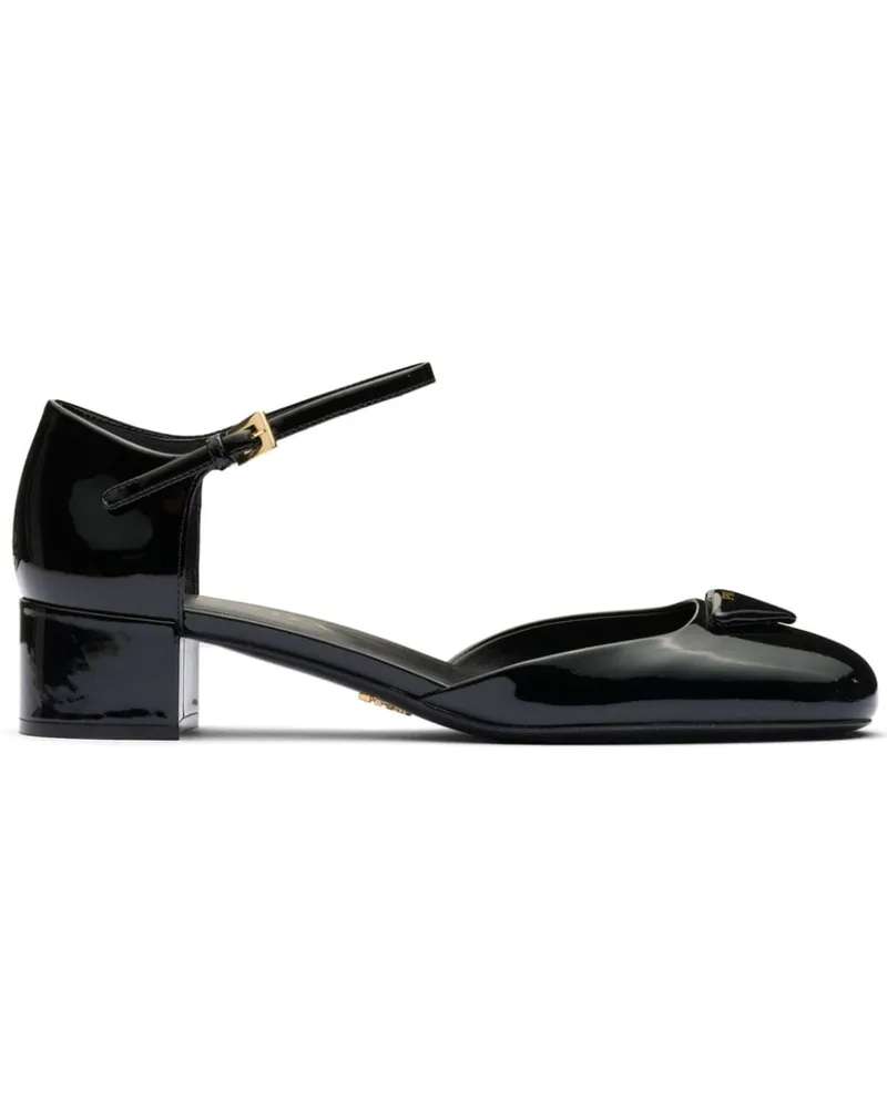 Prada Pumps aus Lackleder Schwarz