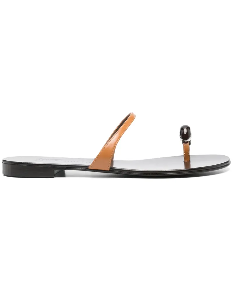 Giuseppe Zanotti Icon Ring Pantoletten - Braun Braun