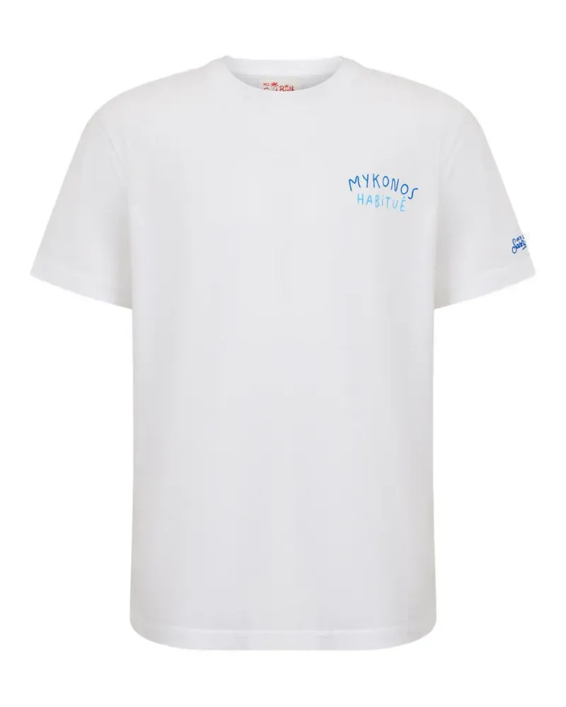 MC2 Saint Barth Portland T-Shirt mit Stickerei - Weiß Weiß