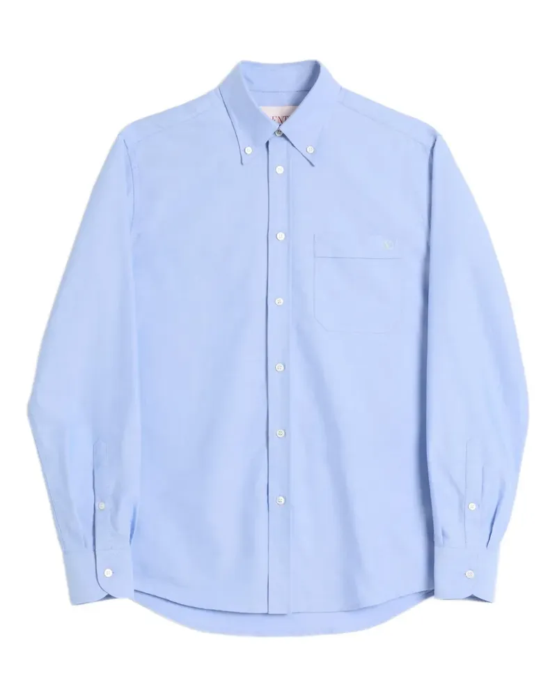 Valentino Garavani Hemd mit VLogo-Stickerei - Blau Blau