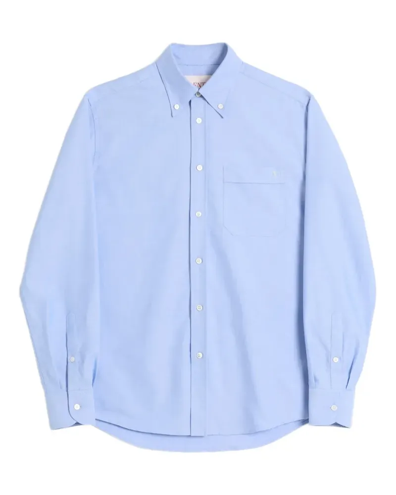 Valentino Garavani Hemd mit VLogo-Stickerei - Blau Blau