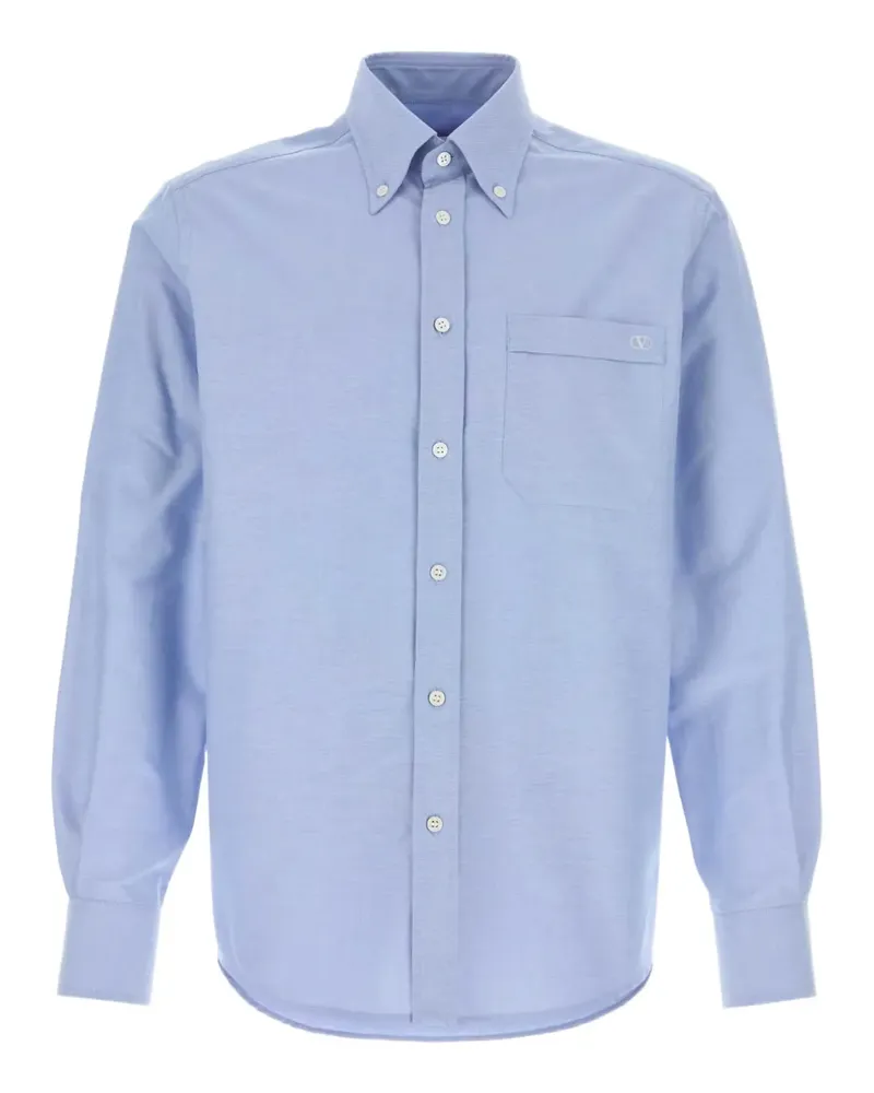 Valentino Garavani Hemd mit VLogo-Stickerei - Blau Blau