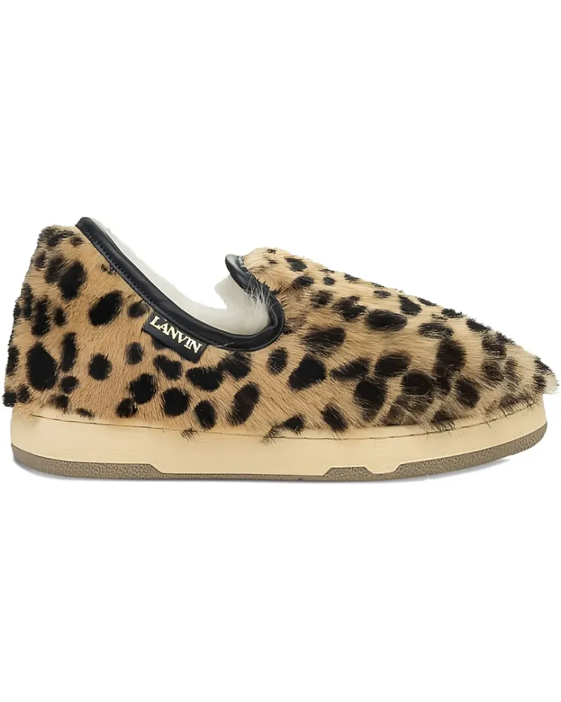 Lanvin DBB1 leopard-print slip-on sneakers - Braun Braun