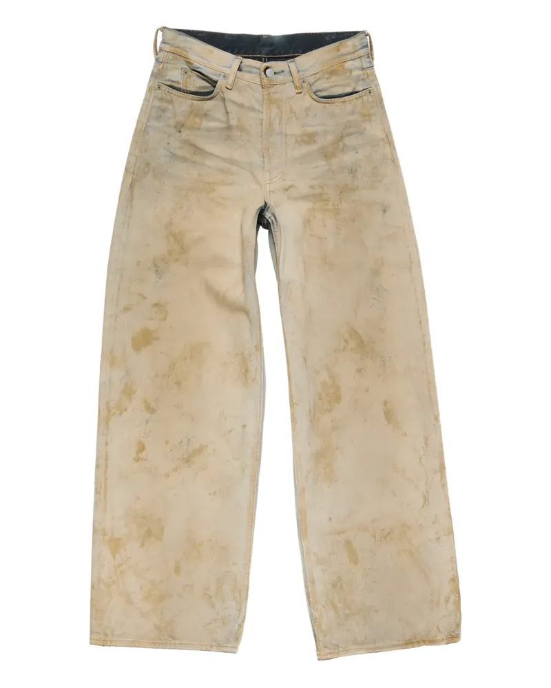 Acne Studios Jeans mit Logo-Patch - Nude Nude