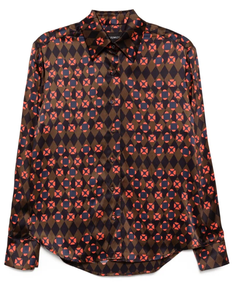 Cynthia Rowley Hemd im Sammler-Look - Rot Rot