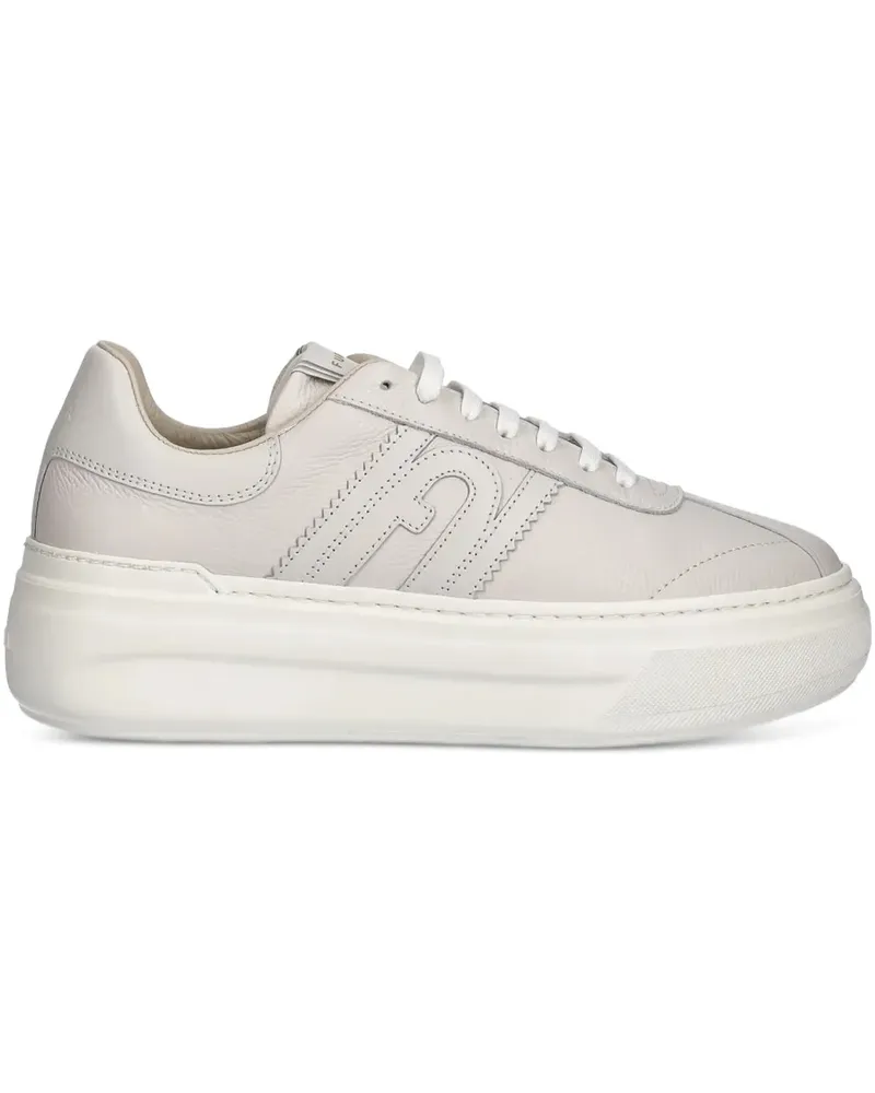 Furla Plateau-Sneakers mit Logo - Nude Nude