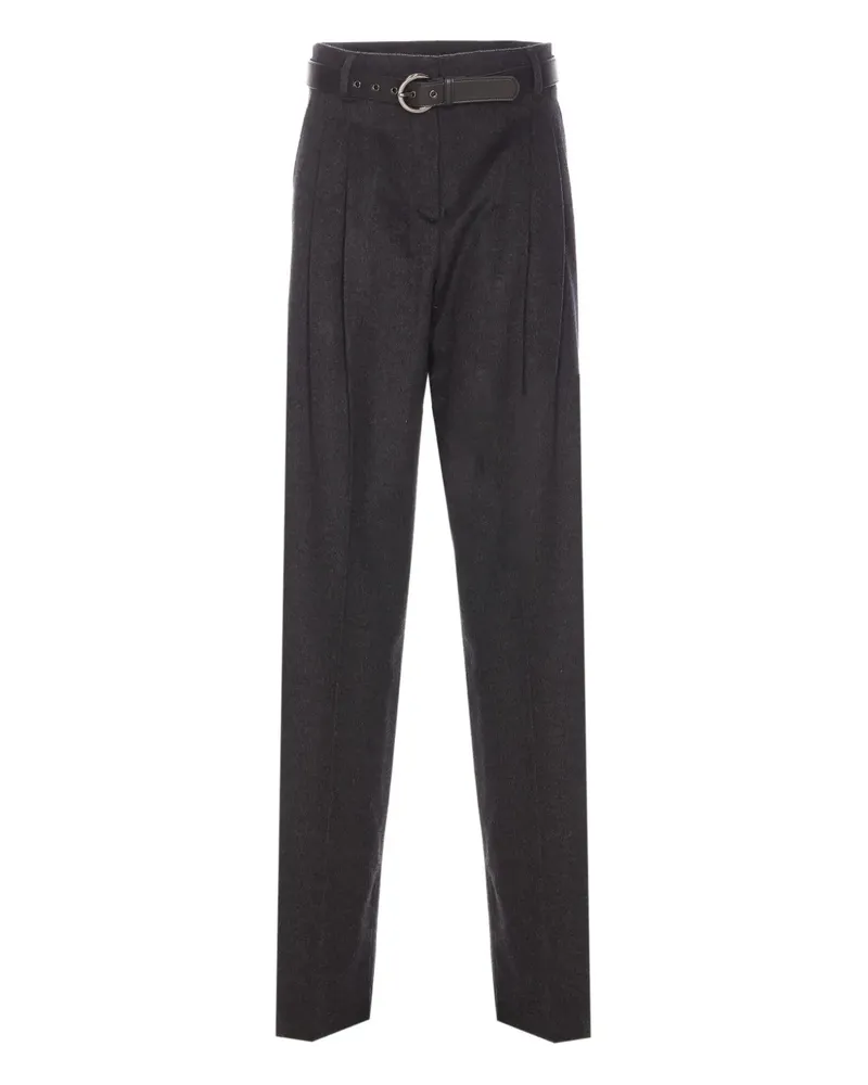 Max Mara Paride belted trousers - Grau Grau