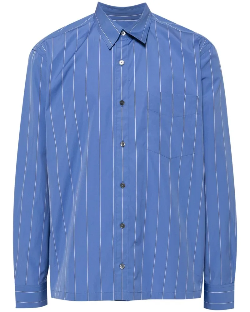 Paul Smith Hemd mit Längsstreifen - Blau Blau