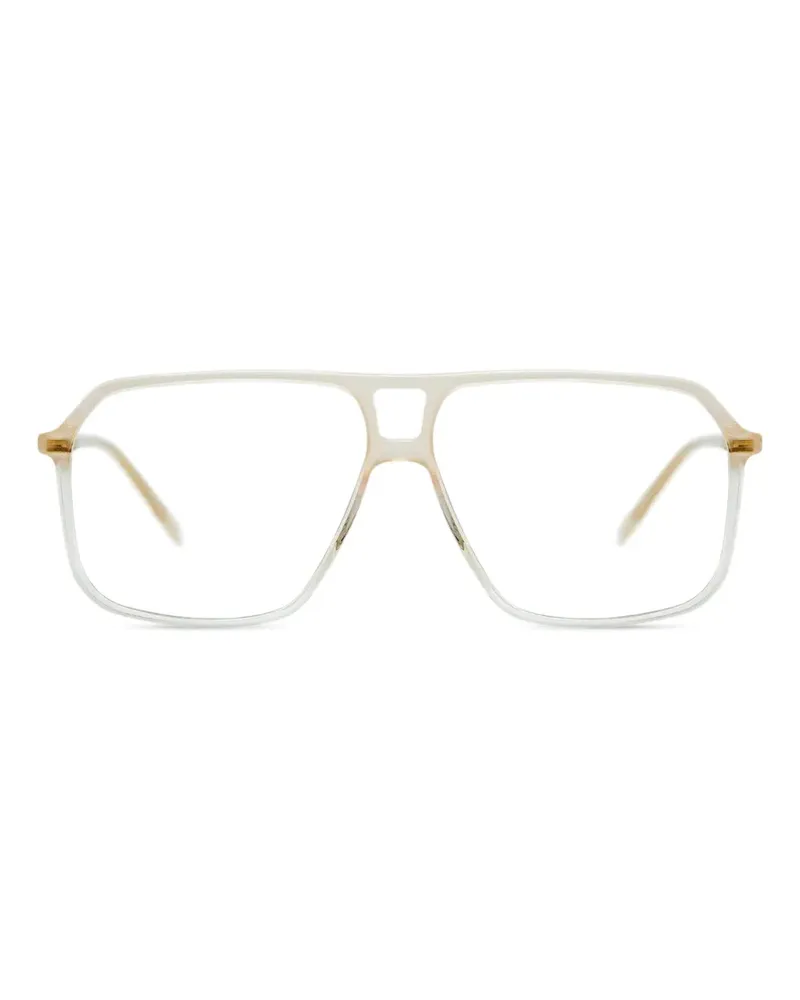GIGI STUDIOS Isel pilot-frame glasses - Weiß Weiß