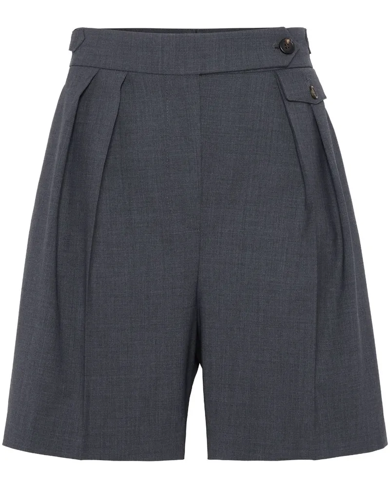 Brunello Cucinelli Shorts mit Falten - Grau Grau