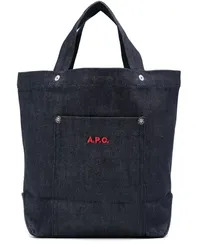 A.P.C. Mini Thais Shopper Blau