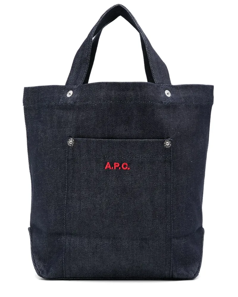 A.P.C. Mini Thais Shopper - Blau Blau