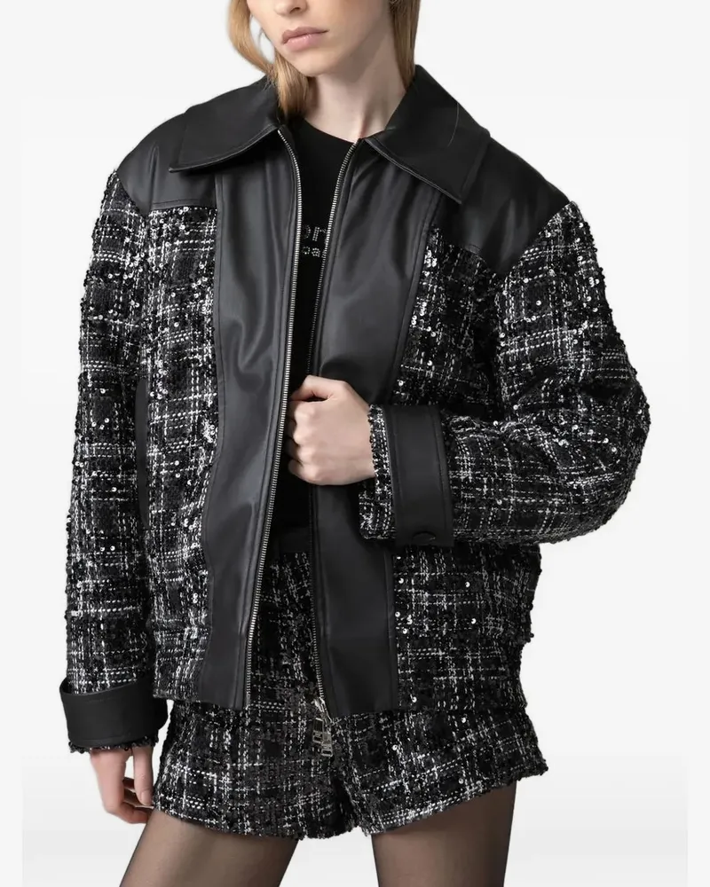 Gaëlle Bonheur Verzierte Jacke - Schwarz Schwarz