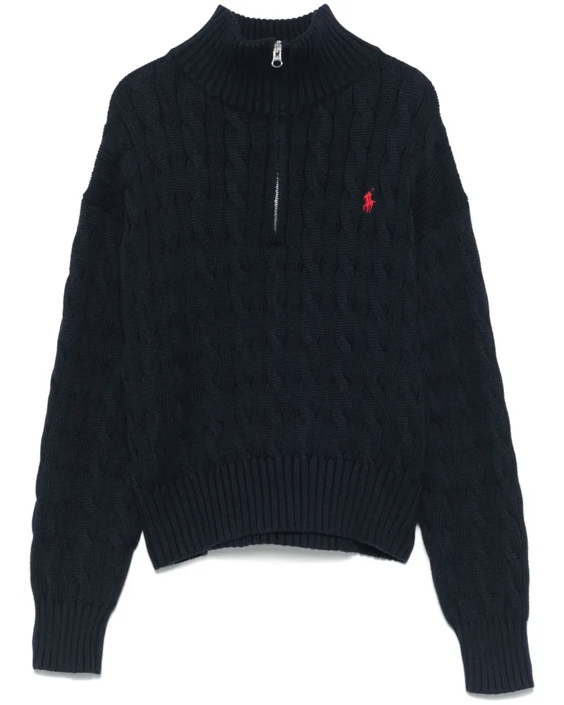 Ralph Lauren Pullover mit Zopfmuster - Blau Blau