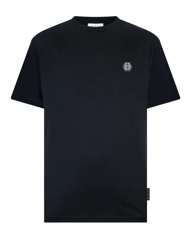 Philipp Plein round-neck logo T-shirt - Schwarz Schwarz