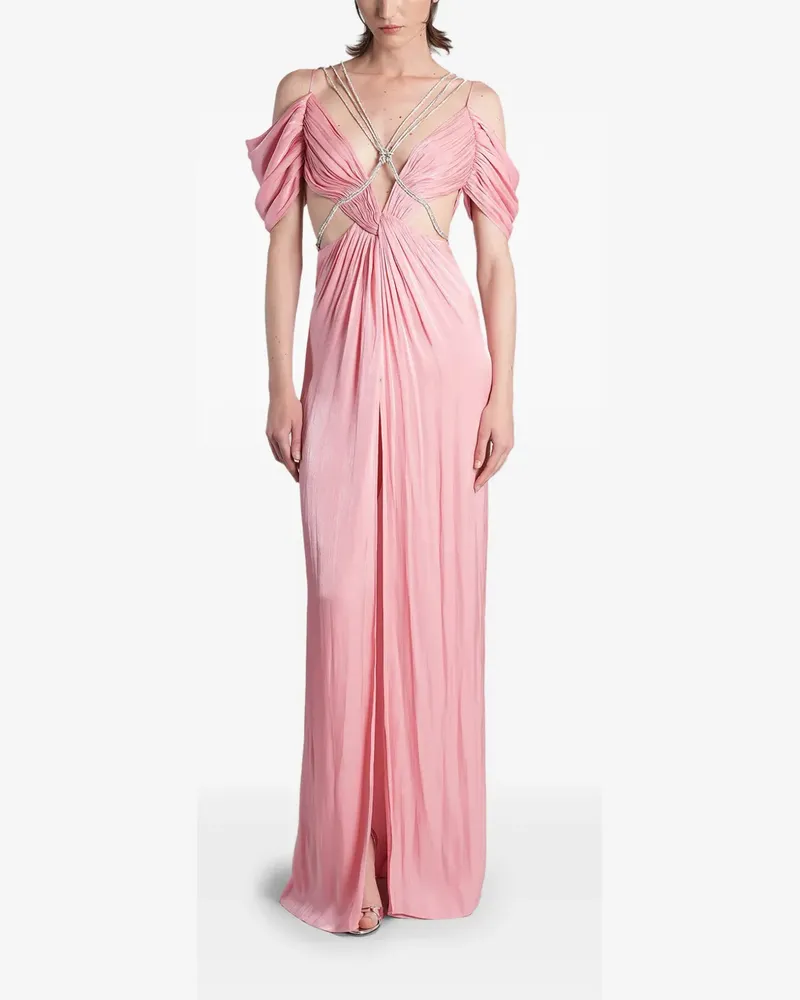 COSTARELLOS Calina cut-out maxi dress - Rosa Rosa