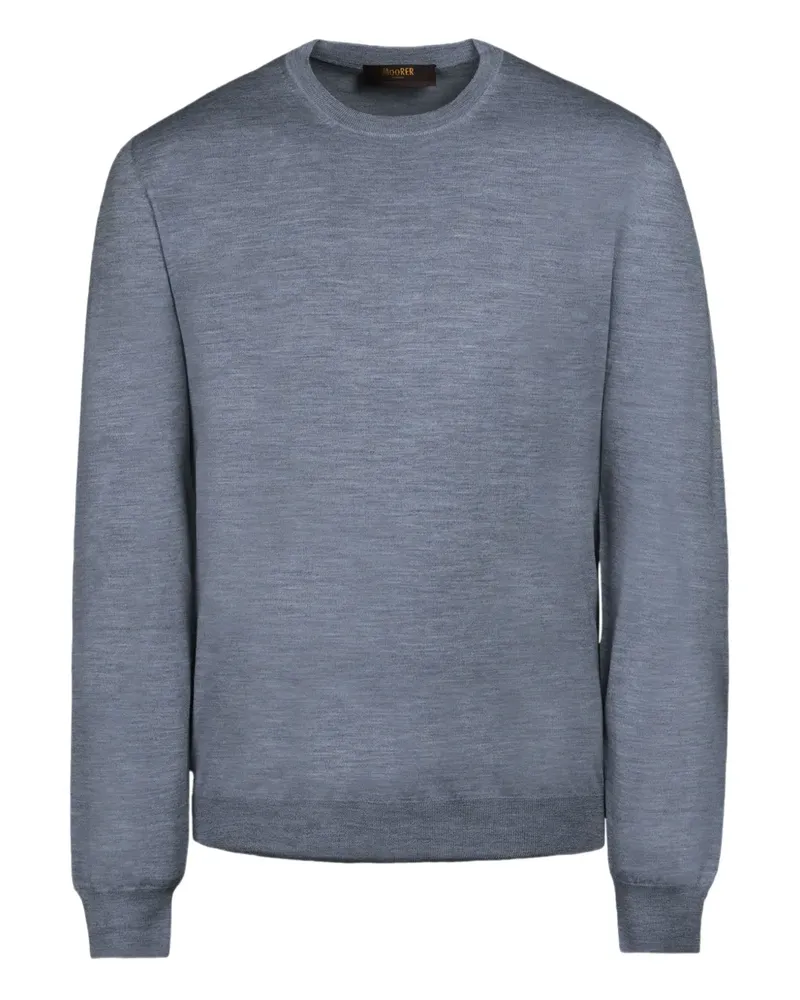 MOORER Orvieto crew-neck sweater - Blau Blau